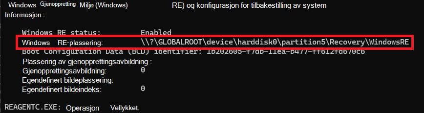 REAgentC Information Command