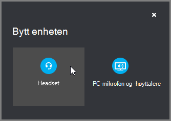 Bytt enheten