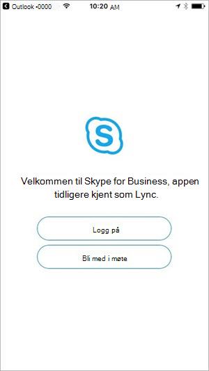 Trykk knappen Bli med i møte