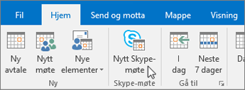 Planlegge et Skype for Business-møte