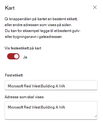 Rediger PIN-kodeetikett og adresse