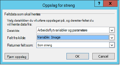 E-poststreng i arbeidsflyt for