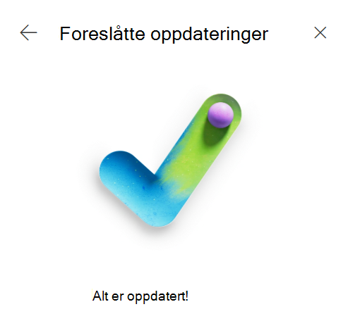 Vanlige spørsmål-melding