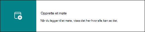 Kobling som omdirigerer brukeren til gruppens kalender i Outlook.