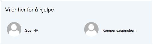 Forhåndsvisning av People nettdelen.