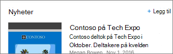 Skjermbilde som viser Legg til-kobling