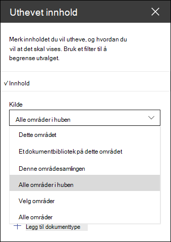 Verktøyrute for uthevet innholdsnettdel