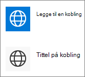 Kompakt visning av hurtigkoblinger