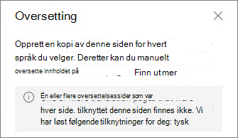 Feilmelding om oversettelse.