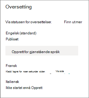 Oversettelsesstatus