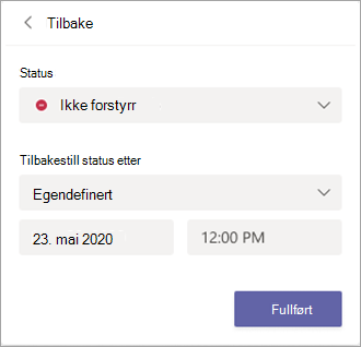 Velg egendefinert