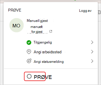 Skjermbilde som viser hvordan du bytter organisasjoner i Microsoft Teams.