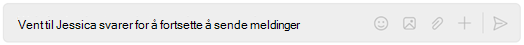 Chattevinduet venter på svar