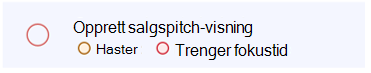 Vis kategorier for alle oppgaver i listevisningen.