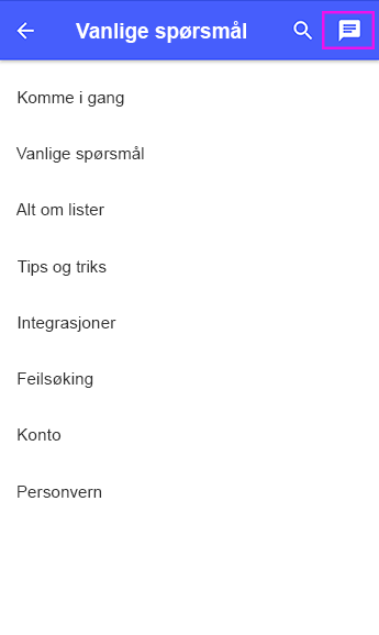 kontakt kundestøtte