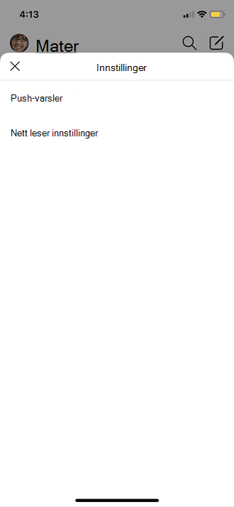 Innstillinger for mobilprofil