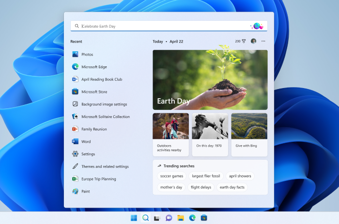 Søk hjem i Windows 11