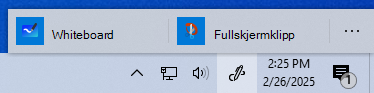 Et skjermbilde av Windows Ink-arbeidsområde i Windows 10.