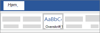 Legge til en overskrift