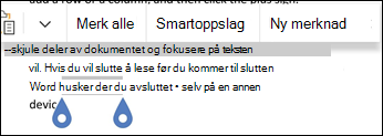 Velg Ny kommentar på hurtigmenyen