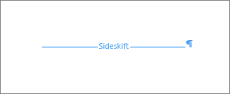 Eksempel på sideskift
