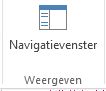 Knop Navigatiedeelvenster weergeven in Access