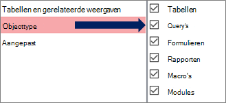 Het dialoogvenster Navigatieopties