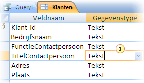 Controleer het gegevenstype van het gekoppelde veld in de ontwerpweergave van de tabel