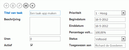 Veelgebruikte Access-besturingselementen.