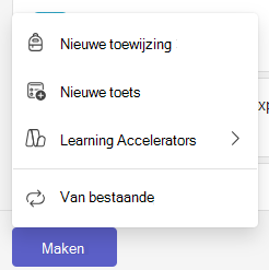 nieuwe opdracht