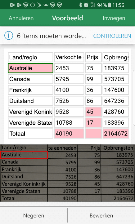 Met Excel-gegevens importeren uit een afbeelding kunt u problemen die u tegenkomt bij het converteren van uw gegevens, oplossen.