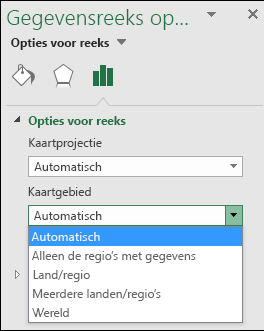 Opties voor kaartgrafieken in Kaartgrafiek in Excel