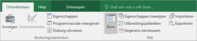 geanalyseerde gegevens selecteren bewerken