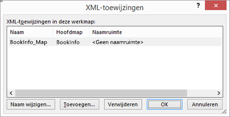 Dialoogvenster Kaarten