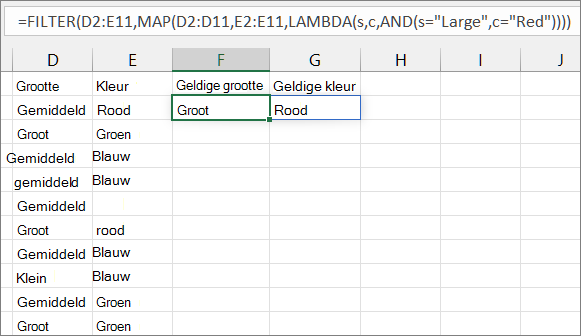 Voorbeeld3 van de derde MAP-functie