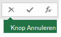 Afbeelding van de knop Annuleren op de formulebalk