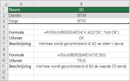 ALS-, ISGETAL- en ZOEKEN-voorbeelden
