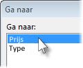 Het dialoogvenster Ga naar