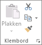 De groep Klembord op het tabblad Start
