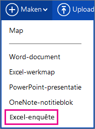 Excel-enquête maken