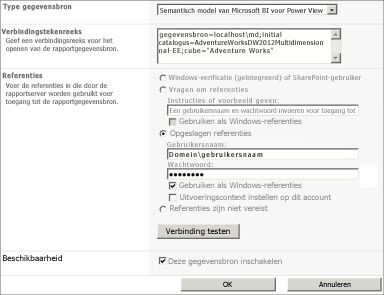 Verbinding met gegevensbron
