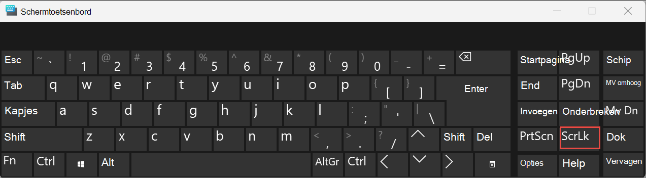 schermtoetsenbord voor Windows 11