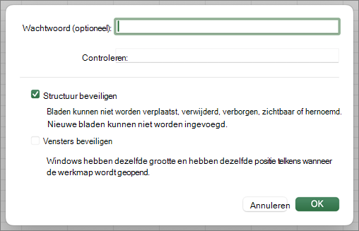 Structuur en Windows MacOS beveiligen