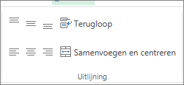 Uitlijning van tekst