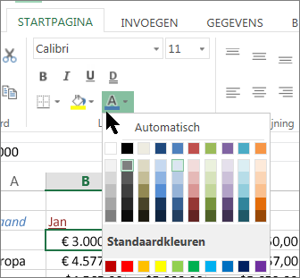 Kies een andere tekstkleur