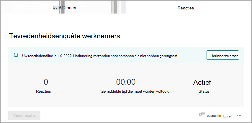 Herinnering verzenden