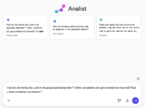 Afbeelding van de startpagina van Analist