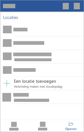Selecteer Een locatie toevoegen