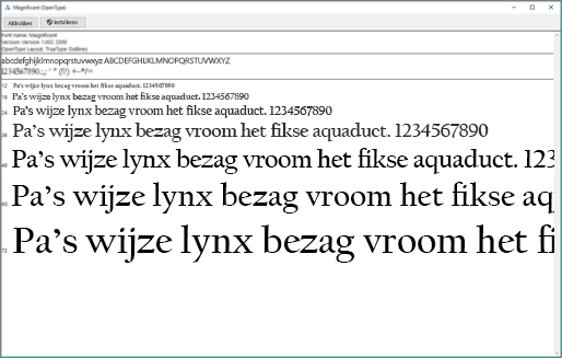In Windows Lettertypevoorbeeld kunt u lettertypen bekijken en installeren op uw Windows-computer