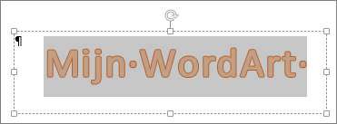 Geselecteerde WordArt